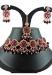 Picture of Magnificent Georgette Dark Magenta Necklace Set