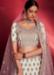 Picture of Comely Georgette & Silk Off White Lehenga Choli