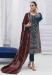 Picture of Georgette Midnight Blue Straight Cut Salwar Kameez