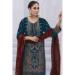 Picture of Georgette Midnight Blue Straight Cut Salwar Kameez