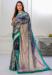 Picture of Shapely Crepe & Silk Slate Grey Saree