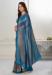 Picture of Resplendent Crepe & Silk Cadet Blue Saree