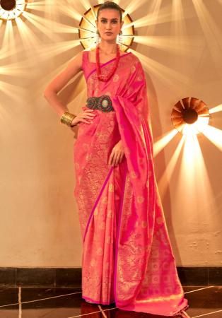 Picture of Wonderful Silk Pink Saree