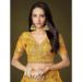 Picture of Good Looking Silk Golden Rod Lehenga Choli