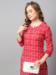 Picture of Appealing Rayon Crimson Kurtis & Tunic