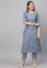 Picture of Alluring Rayon Light Steel Blue Kurtis & Tunic