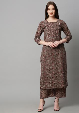 Picture of Splendid Rayon Rosy Brown Kurtis & Tunic