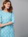 Picture of Enticing Rayon Light Steel Blue Kurtis & Tunic