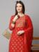 Picture of Fine Rayon Fire Brick Readymade Salwar Kameez