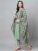 Picture of Magnificent Rayon Dark Sea Green Readymade Salwar Kameez