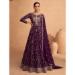 Picture of Appealing Georgette Purple Anarkali Salwar Kameez