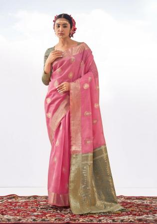 Picture of Statuesque Silk Pale Violet Red Saree