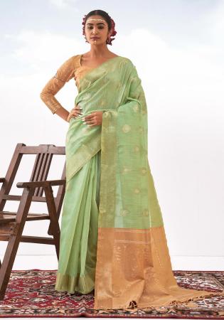 Picture of Shapely Silk Dark Sea Green Saree