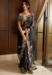 Picture of Ravishing Georgette Black Saree