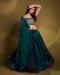 Picture of Crepe & Georgette & Organza Midnight Blue Lehenga Choli