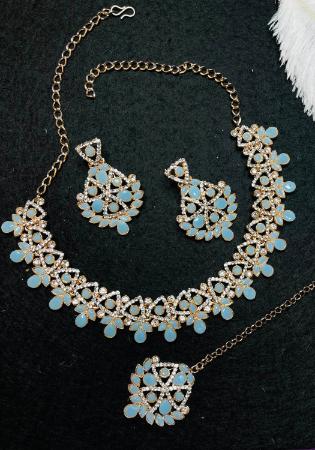 Picture of Fascinating Cadet Blue Necklace Set