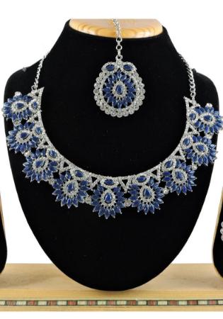 Picture of Classy Navy Blue Necklace Set