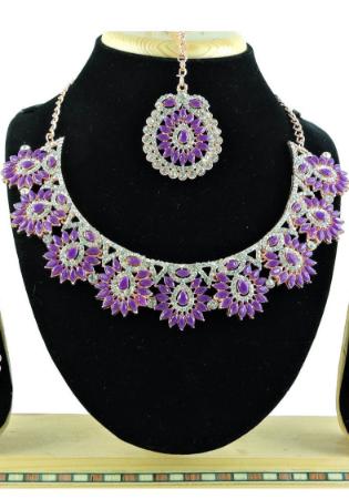 Picture of Elegant Purple Necklace Set