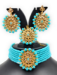 Picture of Wonderful Dark Turquoise Necklace Set