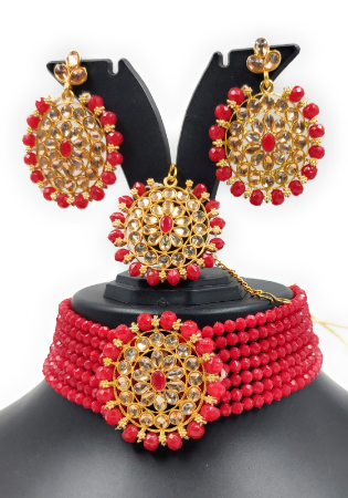 Picture of Excellent Crimson Necklace Set