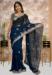 Picture of Good Looking Georgette & Silk Midnight Blue Saree