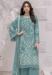 Picture of Georgette Light Slate Grey Straight Cut Salwar Kameez