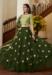 Picture of Superb Silk Dark Olive Green Lehenga Choli