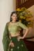 Picture of Superb Silk Dark Olive Green Lehenga Choli