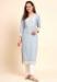 Picture of Classy Rayon Light Steel Blue Kurtis & Tunic