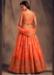 Picture of Magnificent Organza Tomato Lehenga Choli