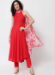 Picture of Elegant Rayon Crimson Readymade Salwar Kameez