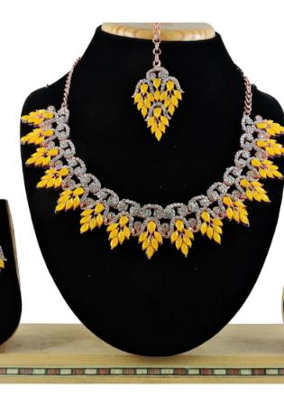 Picture of Resplendent Dark Golden Rod Necklace Set