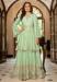 Picture of Chiffon Dark Sea Green Straight Cut Salwar Kameez