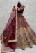 Picture of Elegant Net Maroon Lehenga Choli