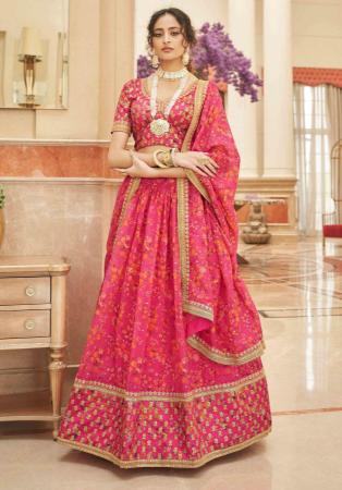 Picture of Wonderful Silk Light Pink Lehenga Choli