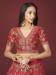 Picture of Sightly Silk Indian Red Lehenga Choli