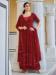 Picture of Elegant Georgette Maroon Anarkali Salwar Kameez