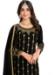 Picture of Delightful Silk Black Straight Cut Salwar Kameez