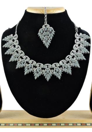 Picture of Delightful Slate Grey Necklace Set