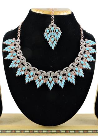 Picture of Ideal Light Steel Blue Necklace Set