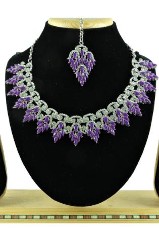 Picture of Bewitching Purple Necklace Set