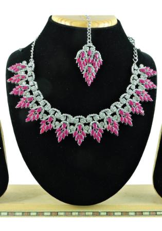 Picture of Elegant Hot Pink Necklace Set