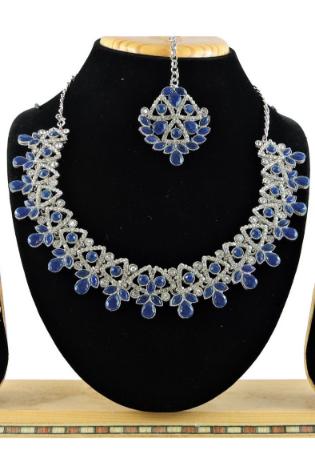 Picture of Exquisite Navy Blue Necklace Set