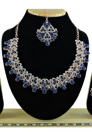 Picture of Alluring Midnight Blue Necklace Set