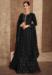 Picture of Grand Georgette Black Straight Cut Salwar Kameez