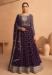 Picture of Georgette Dark Olive Green Anarkali Salwar Kameez