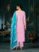 Picture of Chiffon Light Pink Straight Cut Salwar Kameez