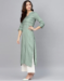 Picture of Classy Rayon Dark Sea Green Kurtis & Tunic