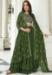 Picture of Beauteous Georgette Dark Olive Green Lehenga Choli