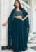 Picture of Alluring Georgette Midnight Blue Lehenga Choli